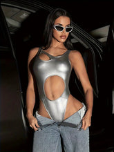 Load image into Gallery viewer, Titanium Bodysuit- Silver