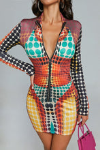 Load image into Gallery viewer, Contemporary Art Dress- Multi Color