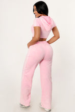 Load image into Gallery viewer, Passenger Princess Cropped Top Set- Pink