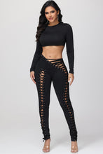 Load image into Gallery viewer, Laced Up Luxx Set- Black