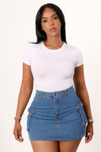 Load image into Gallery viewer, Basically Short Sleeve Bodysuit- White