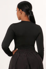 Load image into Gallery viewer, Basically Long Sleeve Bodysuit- Black