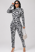 Load image into Gallery viewer, Savage Jumpsuit- White/Black Print