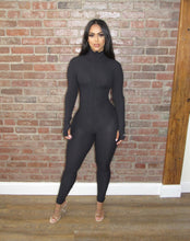 Load image into Gallery viewer, Lucky Label Jumpsuit- Black
