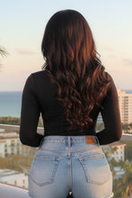 Load image into Gallery viewer, Basically Vneck Bodysuit- Black
