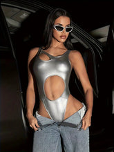 Load image into Gallery viewer, Titanium Bodysuit- Silver
