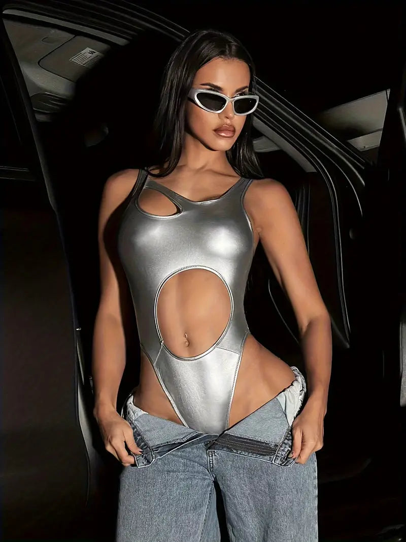 Titanium Bodysuit- Silver
