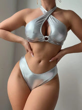 Load image into Gallery viewer, Alloy 3Pc Swim Skirt Set- Silver
