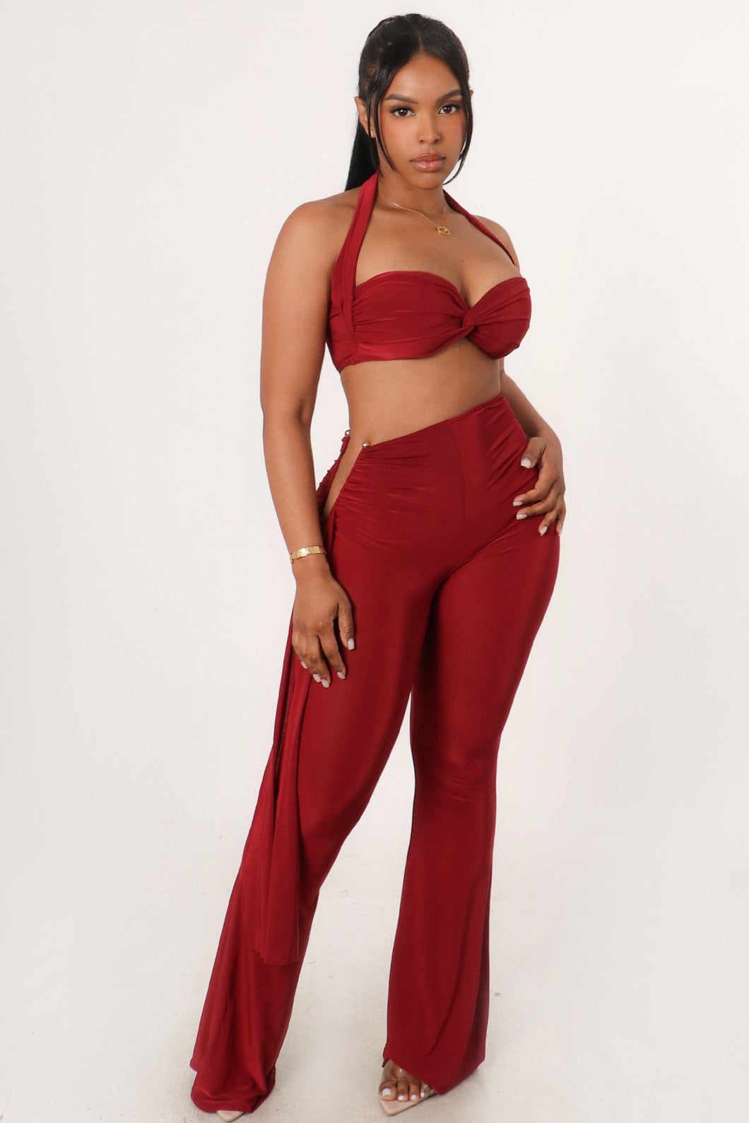 Selene 2pc Set- Burgundy