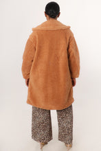 Load image into Gallery viewer, Hug Me Tight Teddy Long Coat- Tan
