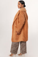 Load image into Gallery viewer, Hug Me Tight Teddy Long Coat- Tan
