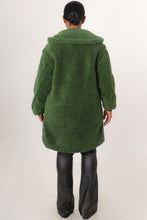 Load image into Gallery viewer, Hug Me Tight Teddy Long Coat- Green
