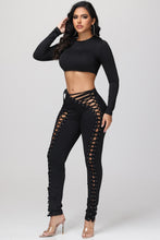 Load image into Gallery viewer, Laced Up Luxx Set- Black
