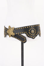 Load image into Gallery viewer, Golden Star Rodeo Belt- Gold
