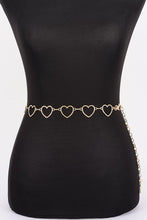 Load image into Gallery viewer, Heartline waist chain-Gold
