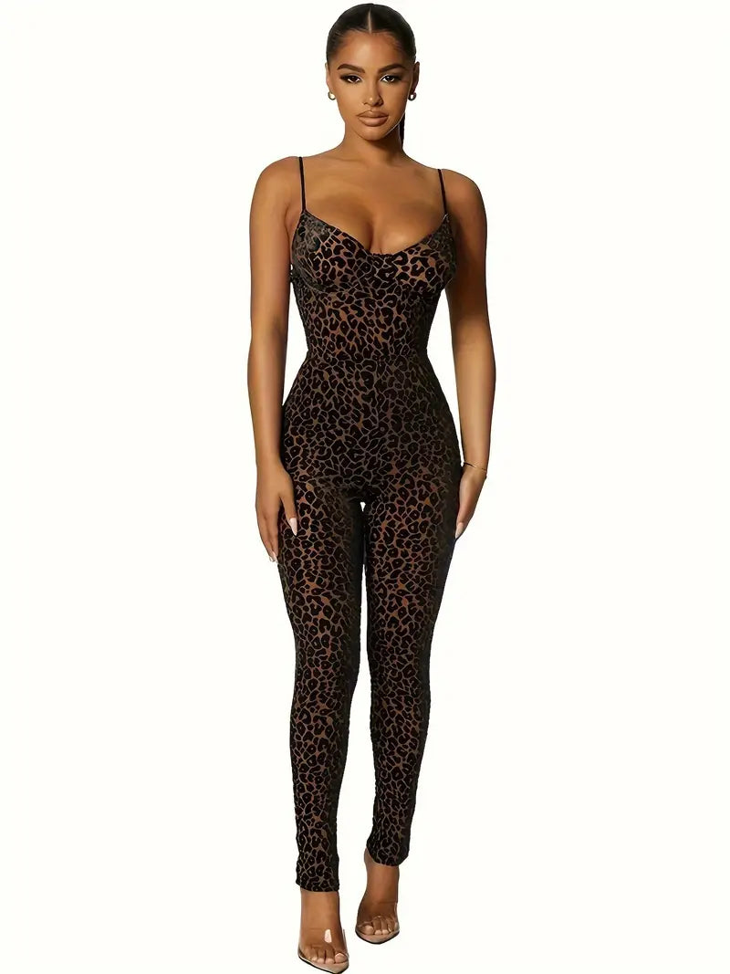Katia Jumpsuit- Leopard Print