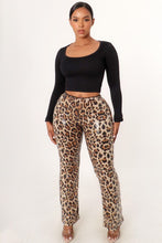 Load image into Gallery viewer, Glitz &amp; Growl Sequin Pants- Leopard
