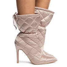 Load image into Gallery viewer, Makayla Quilted Booties- Nude
