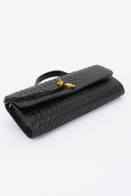 Load image into Gallery viewer, Midnight Woven Luxe Bag- Black

