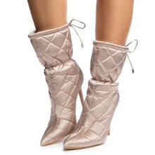 Load image into Gallery viewer, Makayla Quilted Booties- Nude
