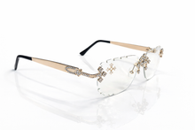 Load image into Gallery viewer, Holy Glasses Clear Lens- Gold
