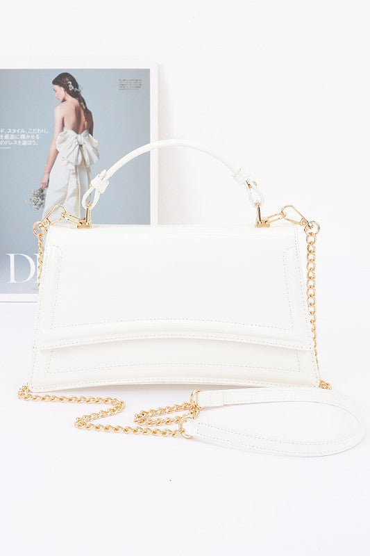 Providence Flap Bag- White