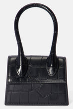 Load image into Gallery viewer, Midi Croc Bag- Black
