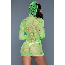 Load image into Gallery viewer, Hooked On You MiniDress- Neon Green
