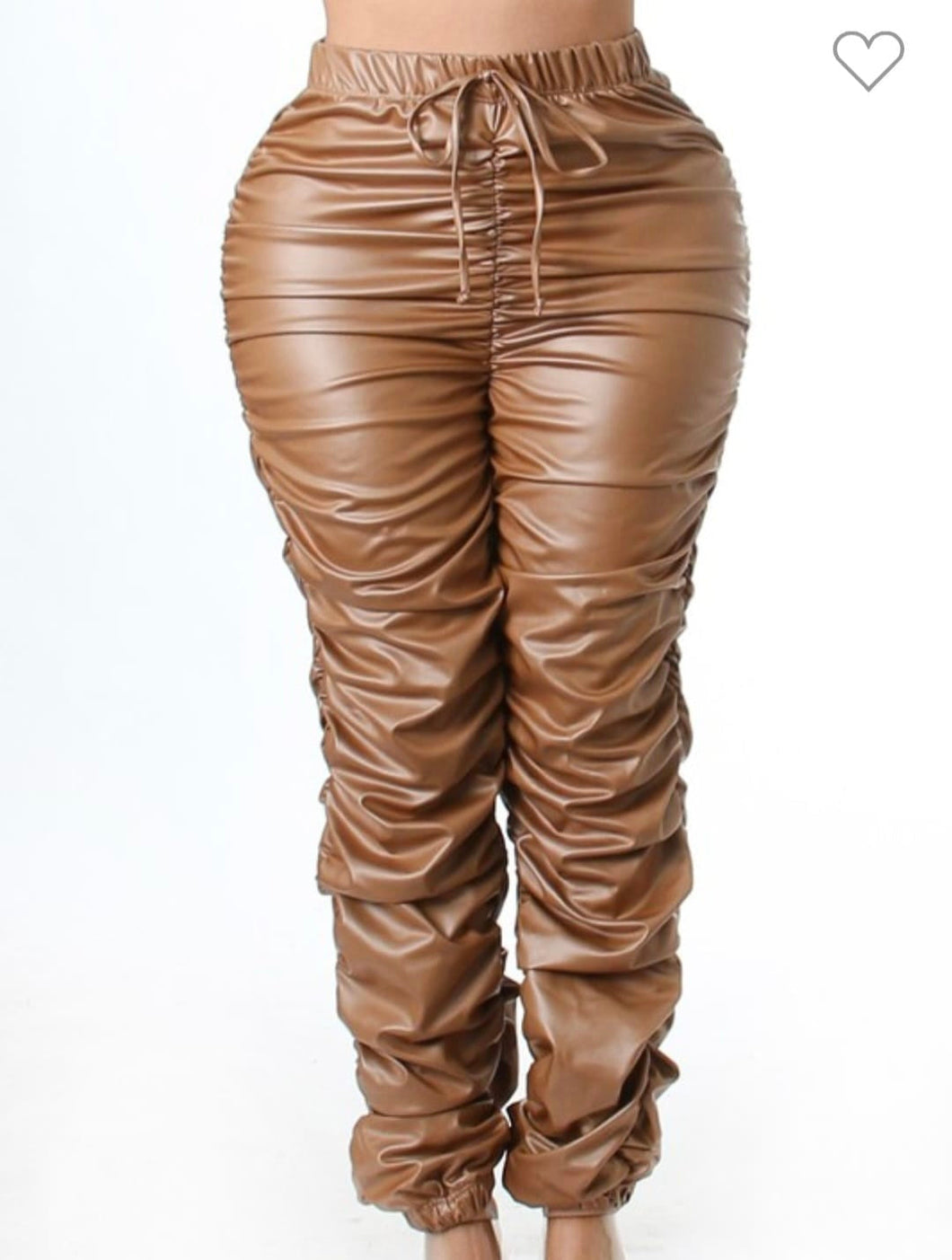 City Girls Stacked Pants- Tan