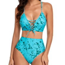 Load image into Gallery viewer, Tiffany Marble Swimsuit- Blue
