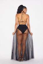 Load image into Gallery viewer, Eyes On Me Sheer Skirt- Black
