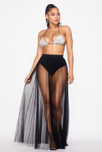 Load image into Gallery viewer, Eyes On Me Sheer Skirt- Black
