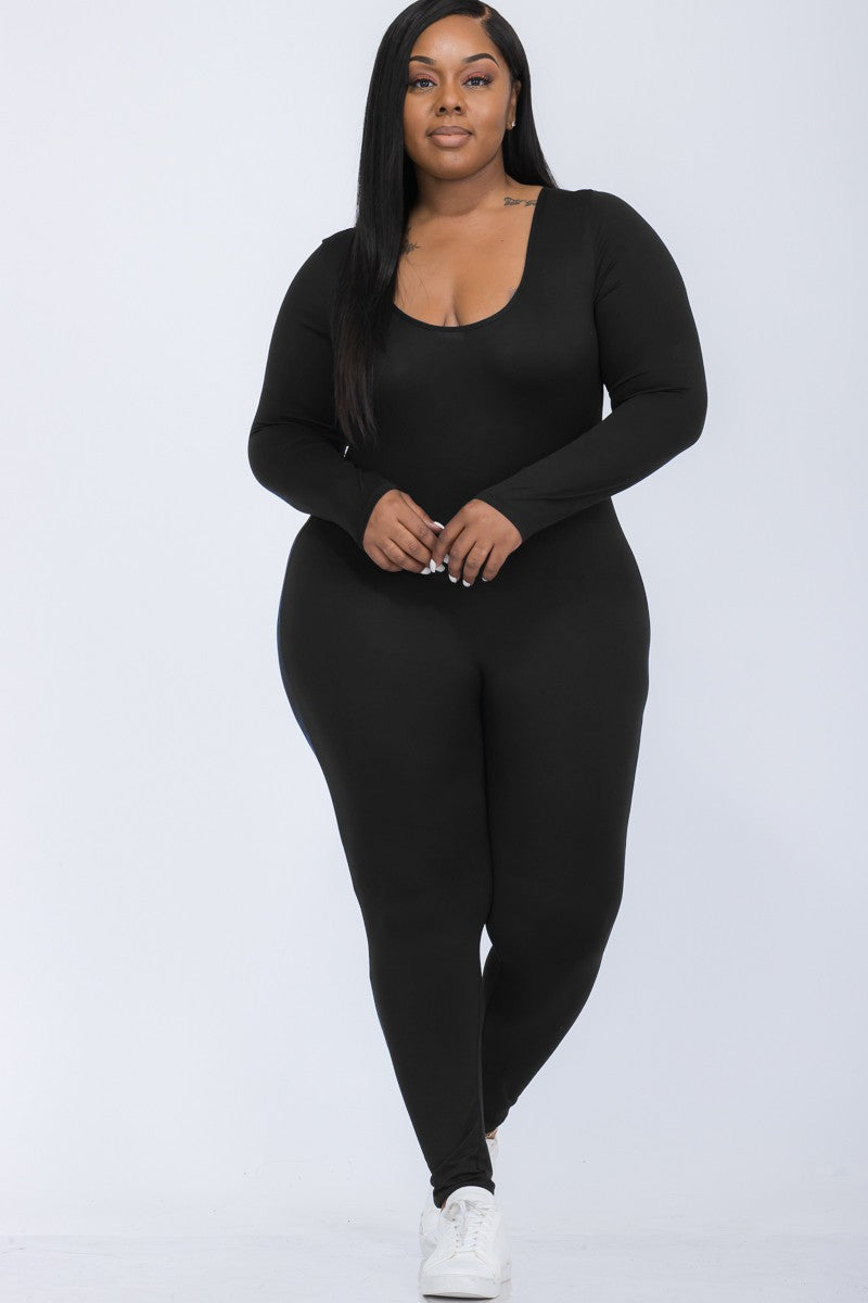 kaia Plus Jumpsuit- Black